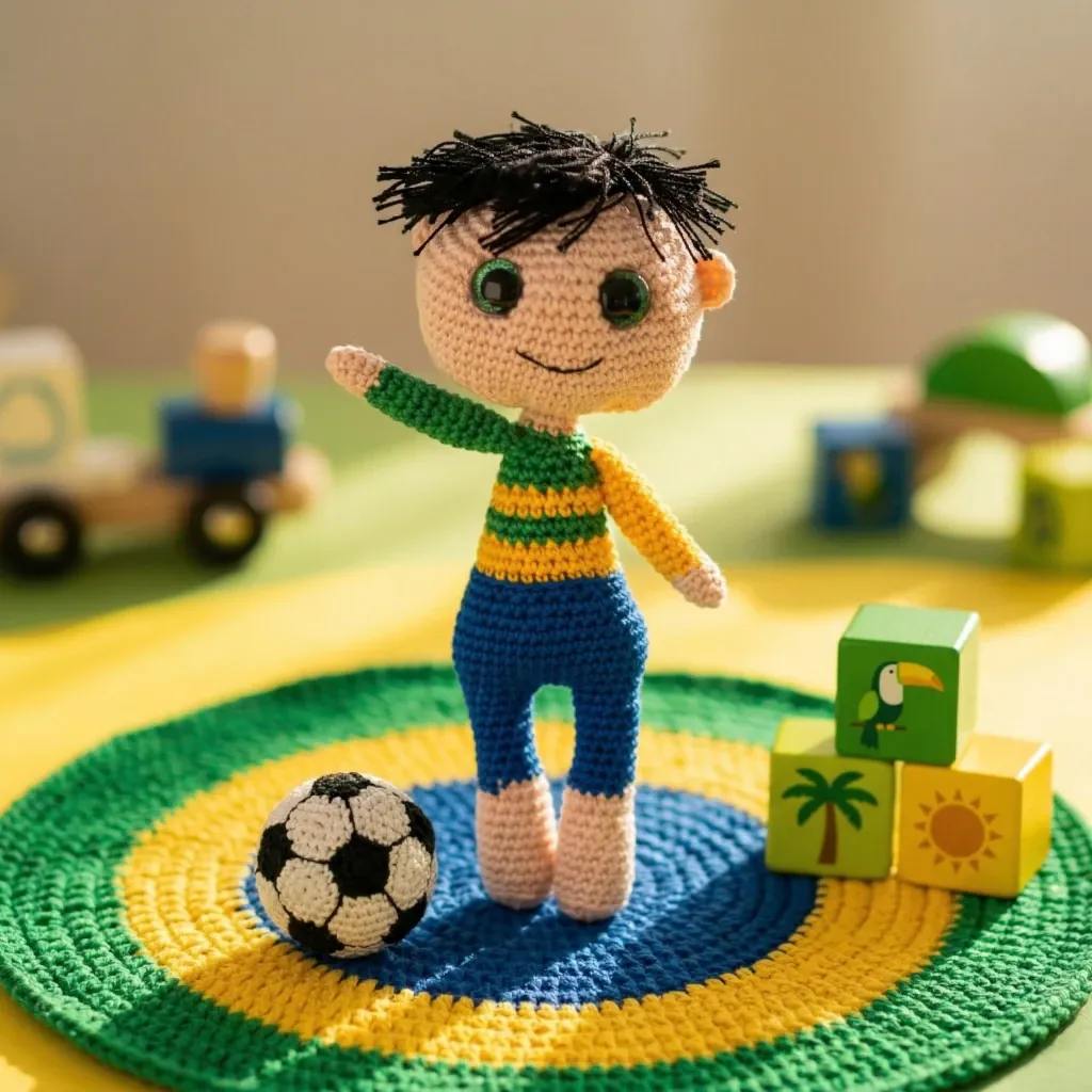 Amigurumi Menino Brasileiro